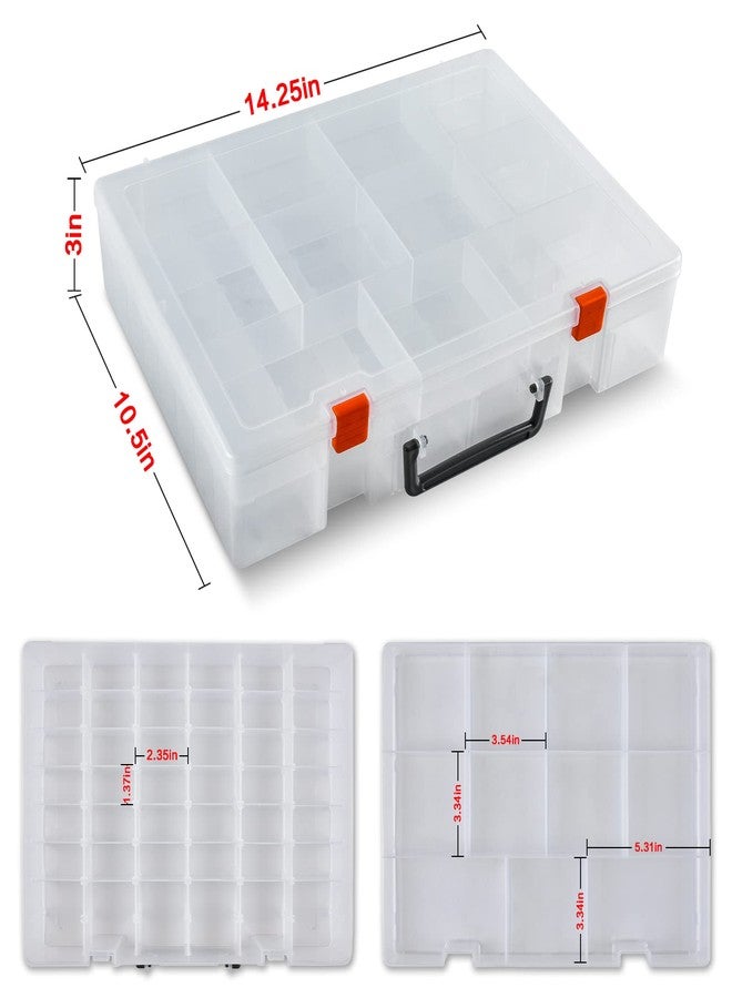 FULLCASE Double Layer Case Compatible with Akedo Ultimate Arcade Warriors Figures Packs, Mini Battling Action Character Collector Storage Fits for Battle Arena/ for Legendary Attack Toy Figure Bots (Box Only) - Image 5